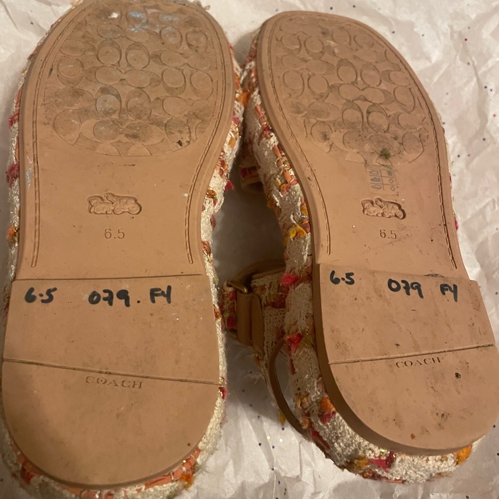 Coach Tweed Sandals - Picture 6 of 8